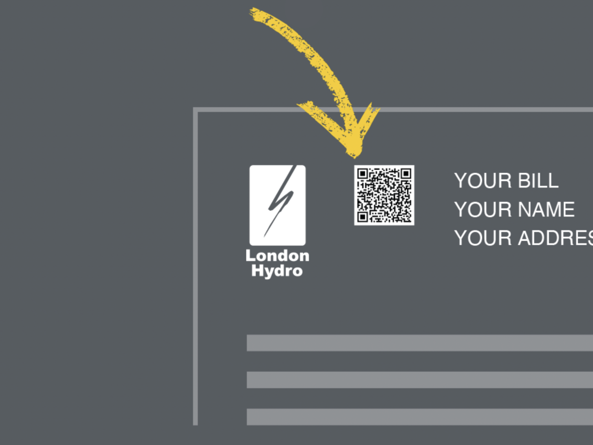 Stylized version of a London Hydro bill